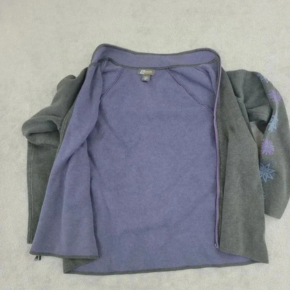 Eddie Bauer Sport Women's XL Full-Zip Sweatshirts Snowflake on Sleeve 28CT - Picture 7 of 9